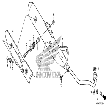 NUT, Flange 8mm., 94050-08000 , Honda